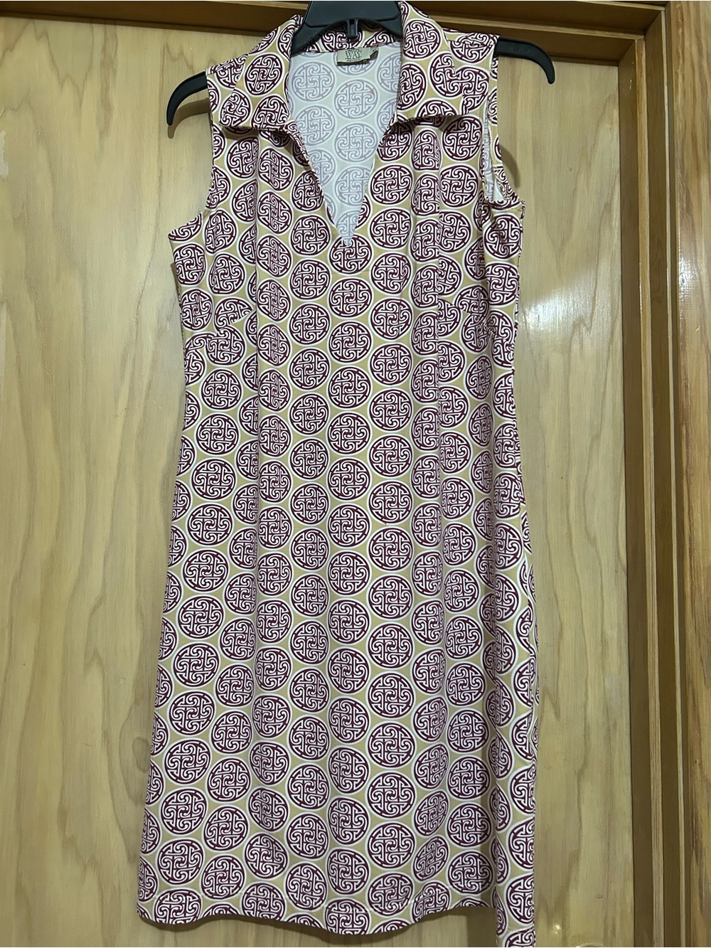 Katherine Way St. Regis Cream with Geometric Medallions Dress
